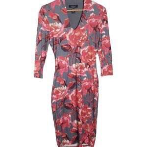Joe & Elle Red Floral Dress Size Small